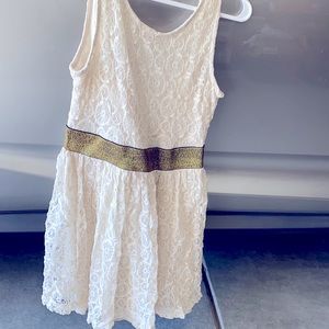 Cream lace dress